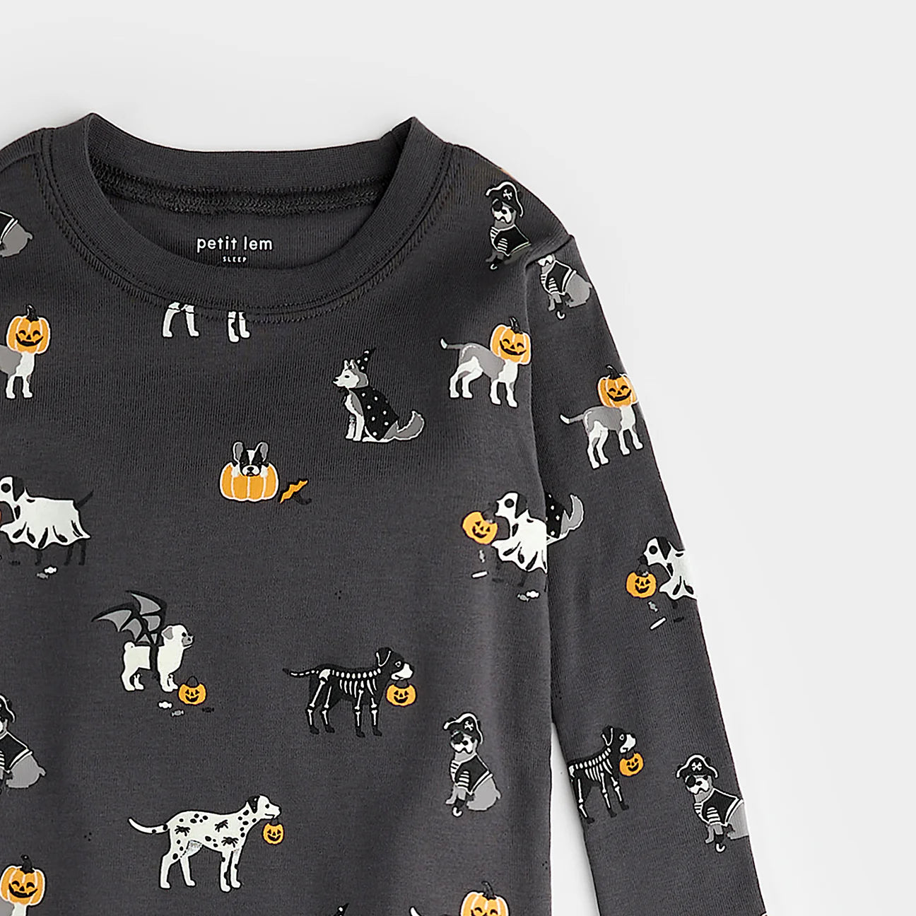 Howl-oween Print on Asphalt PJ Set