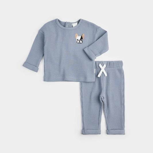 Frenchie Light Blue Thermal Sweatsuit