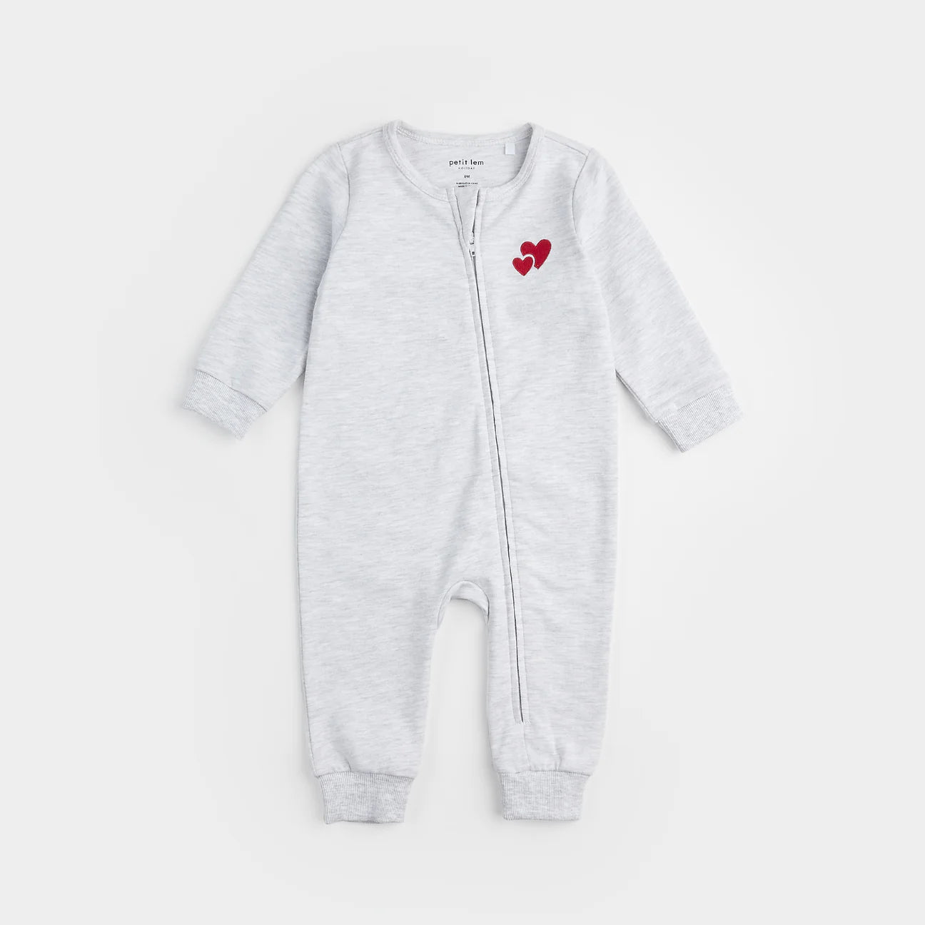 Mon Amour Grey Valentines Romper