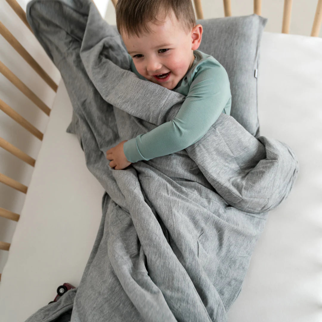 Grey 1.0 Tog Bamboo Blanket