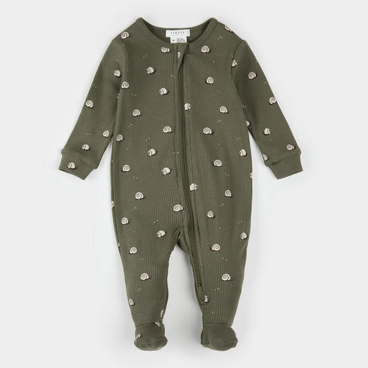 Snail Print on Farm Green Sleeper