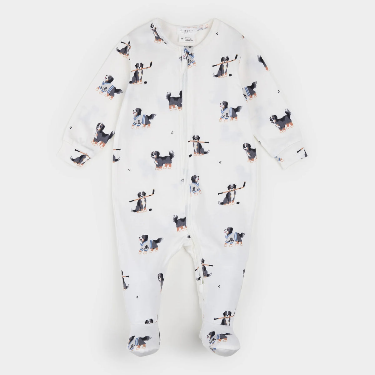 Rink Rover Print on Off-White LunaKnit Sleeper