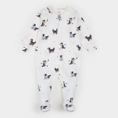 Rink Rover Print on Off-White LunaKnit Sleeper