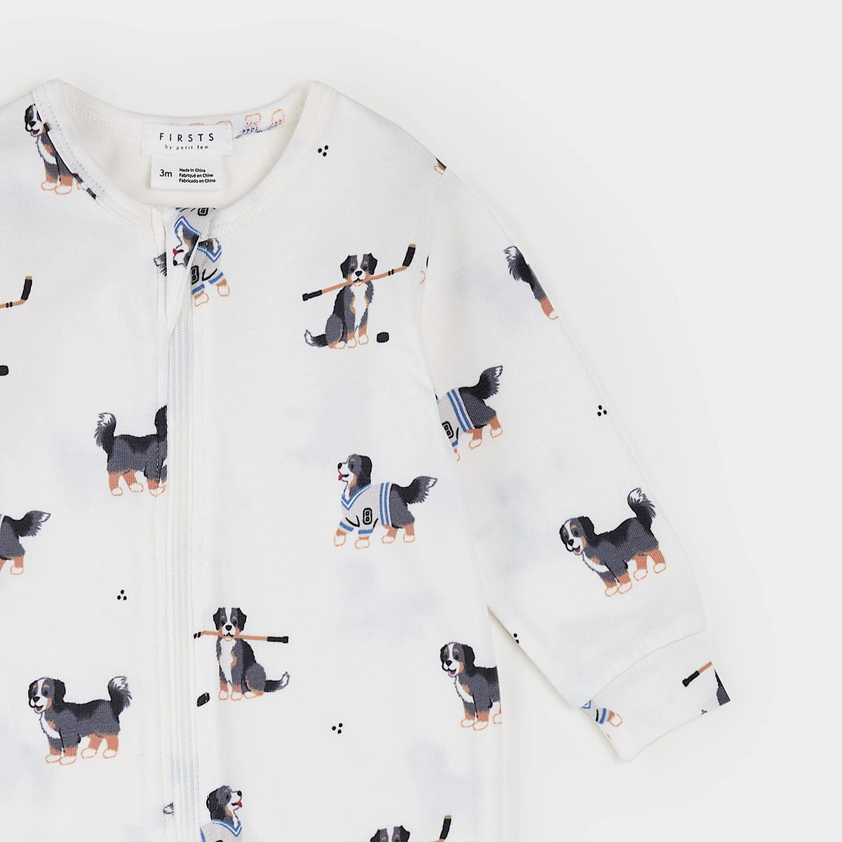 Rink Rover Print on Off-White LunaKnit Sleeper
