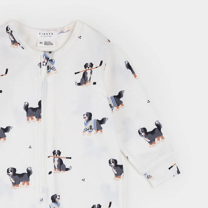 Rink Rover Print on Off-White LunaKnit Sleeper
