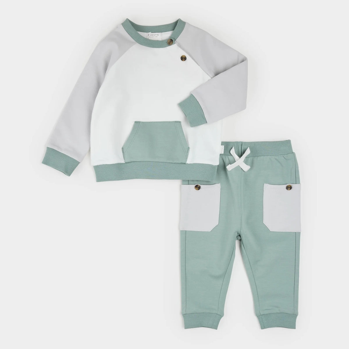 Lunar Rock & Tundra Color Block Outfit Set