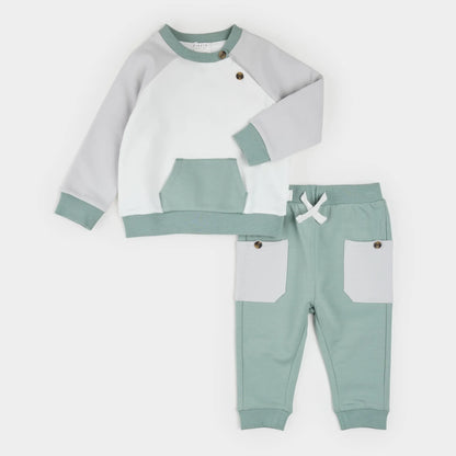 Lunar Rock & Tundra Color Block Outfit Set