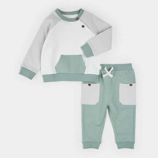 Lunar Rock & Tundra Color Block Outfit Set