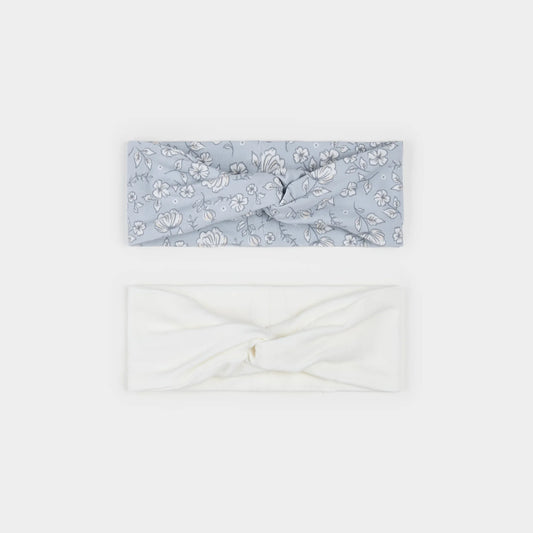 Frost Flower & Ivory 2 Pack Headbands