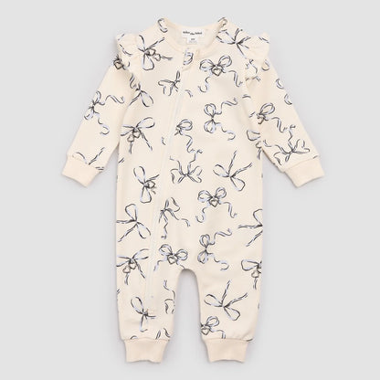 Baby Locket Print on Ivory Playsuit