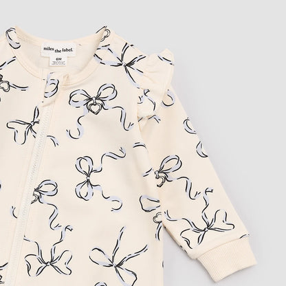 Baby Locket Print on Ivory Playsuit