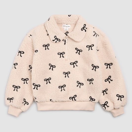 Kids Bow Sherpa Jacket