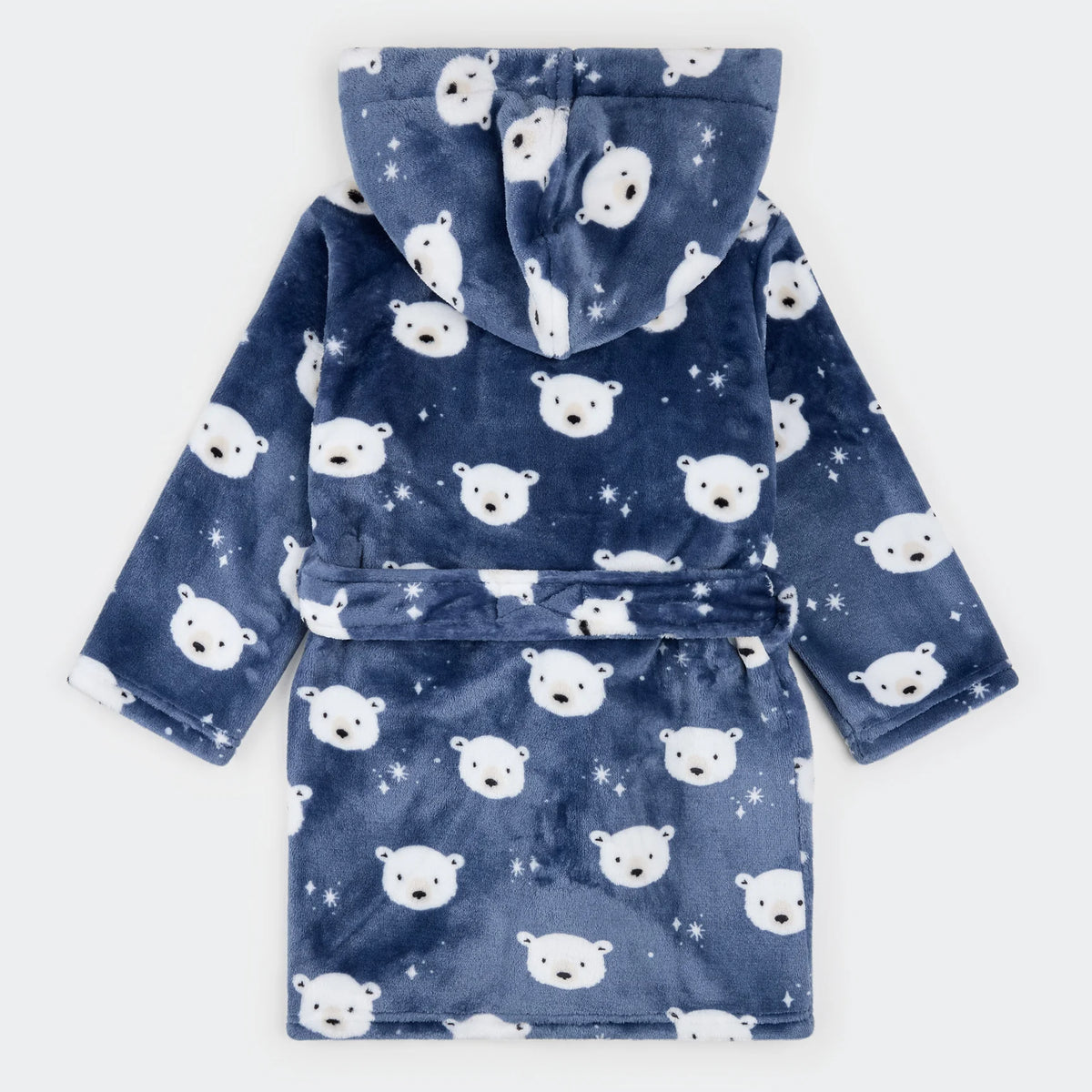 Polar Bear Print on Fog Plush Robe