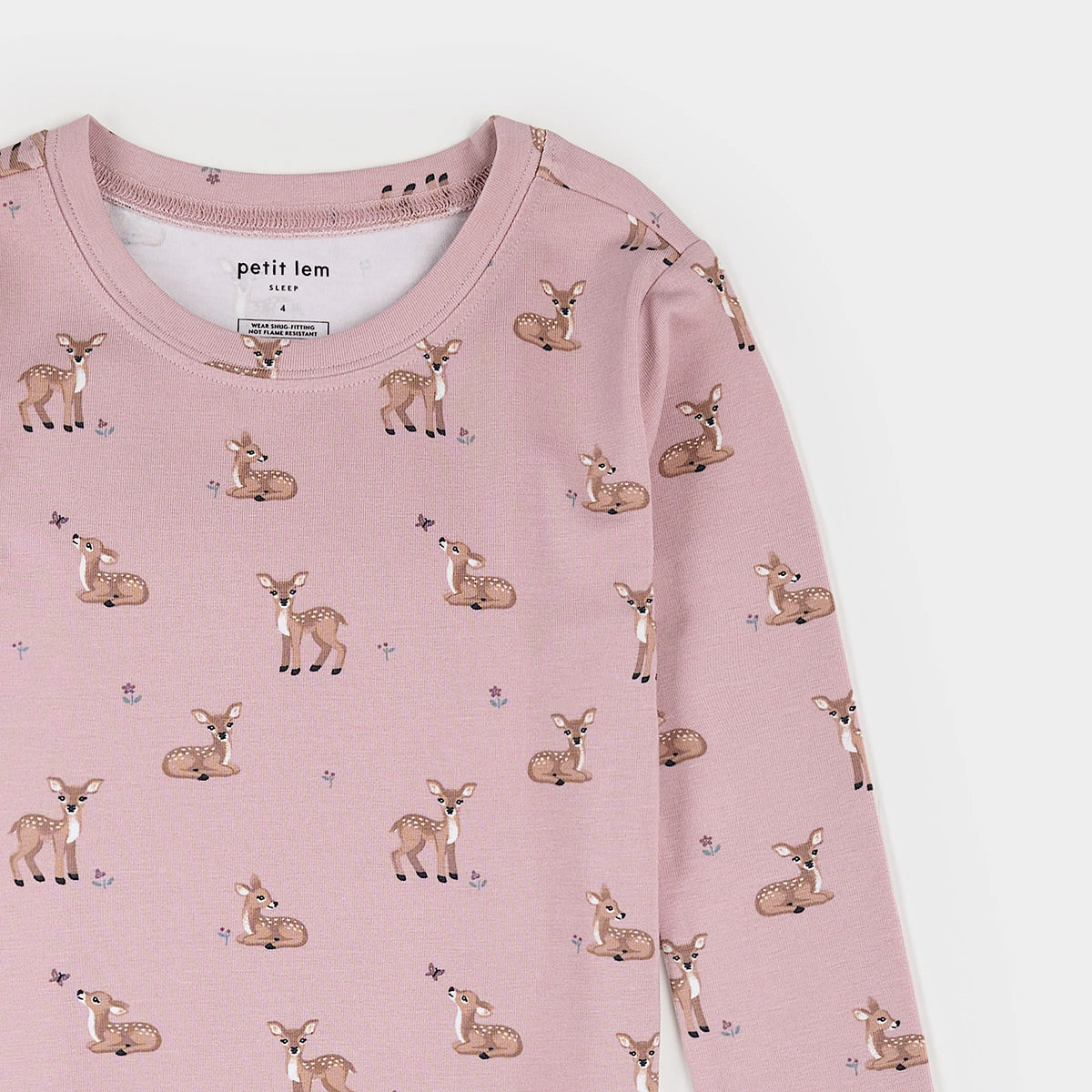 Fall Fawn Print on Twilight LunaKnit PJ Set