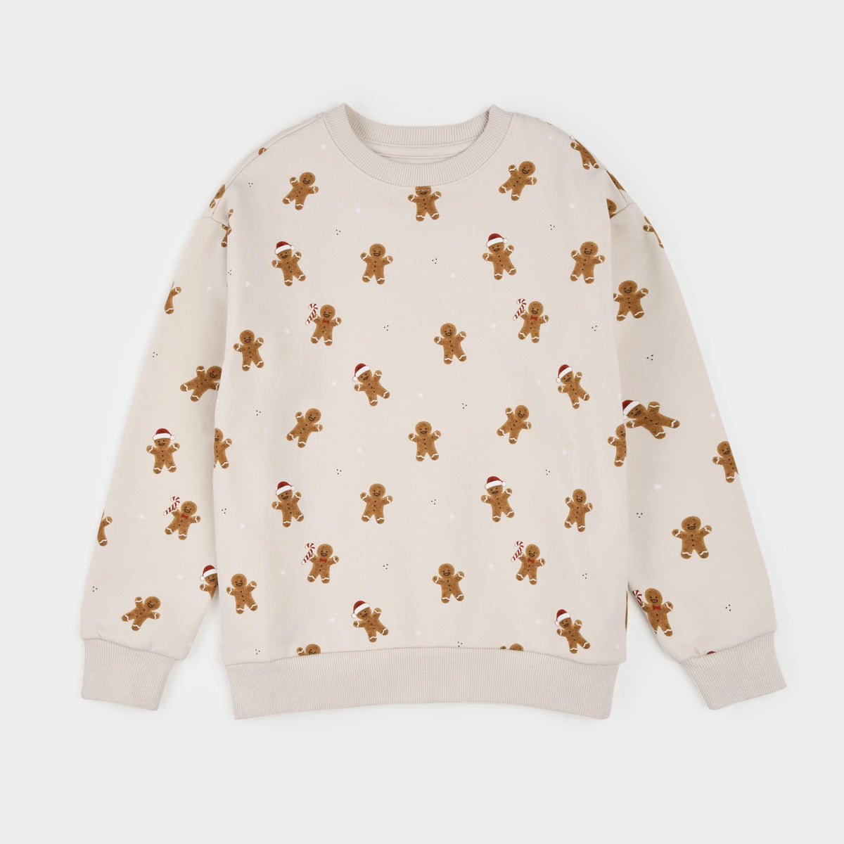 Merry Gingerbread Men on Crème Sweatshirt