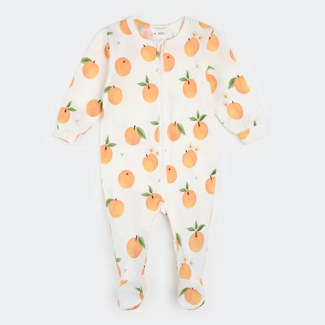 Peaches on Off-White Sleeper