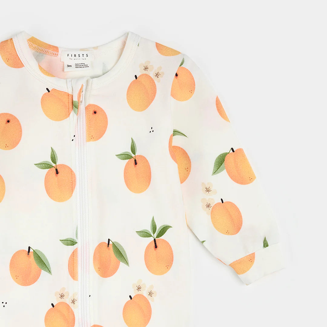 Peaches on Off-White Sleeper
