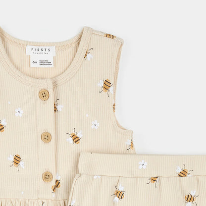 Little Bee Peplum top with Bloomers