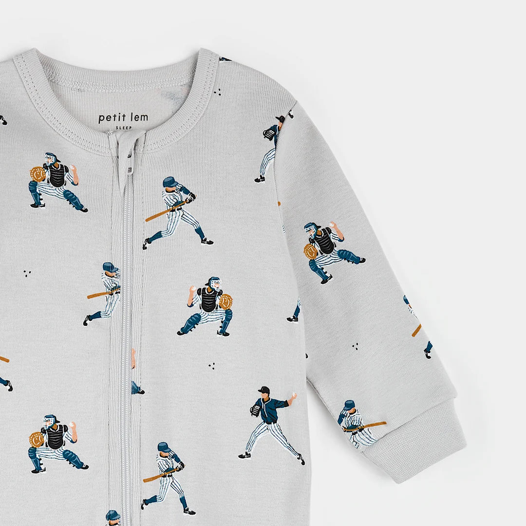 Baseball Player Print on Lunar Rock Sleeper