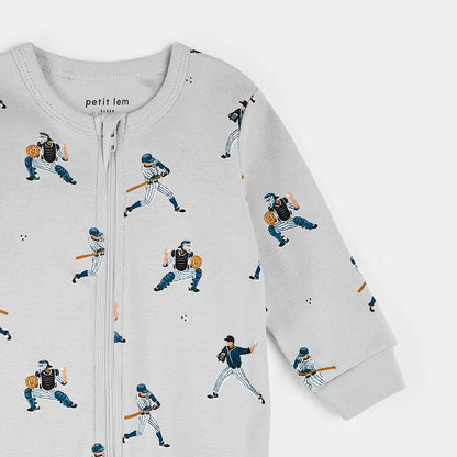 Baseball Player Print on Lunar Rock Sleeper