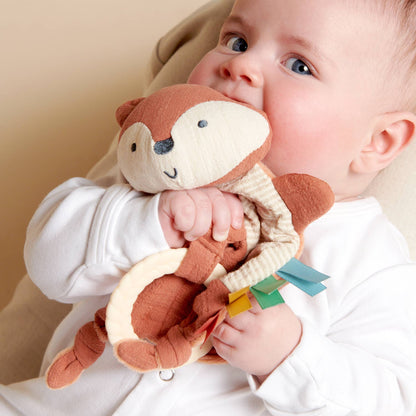 Bitzy Crinkle™ Sensory Toy With Teether: Fox