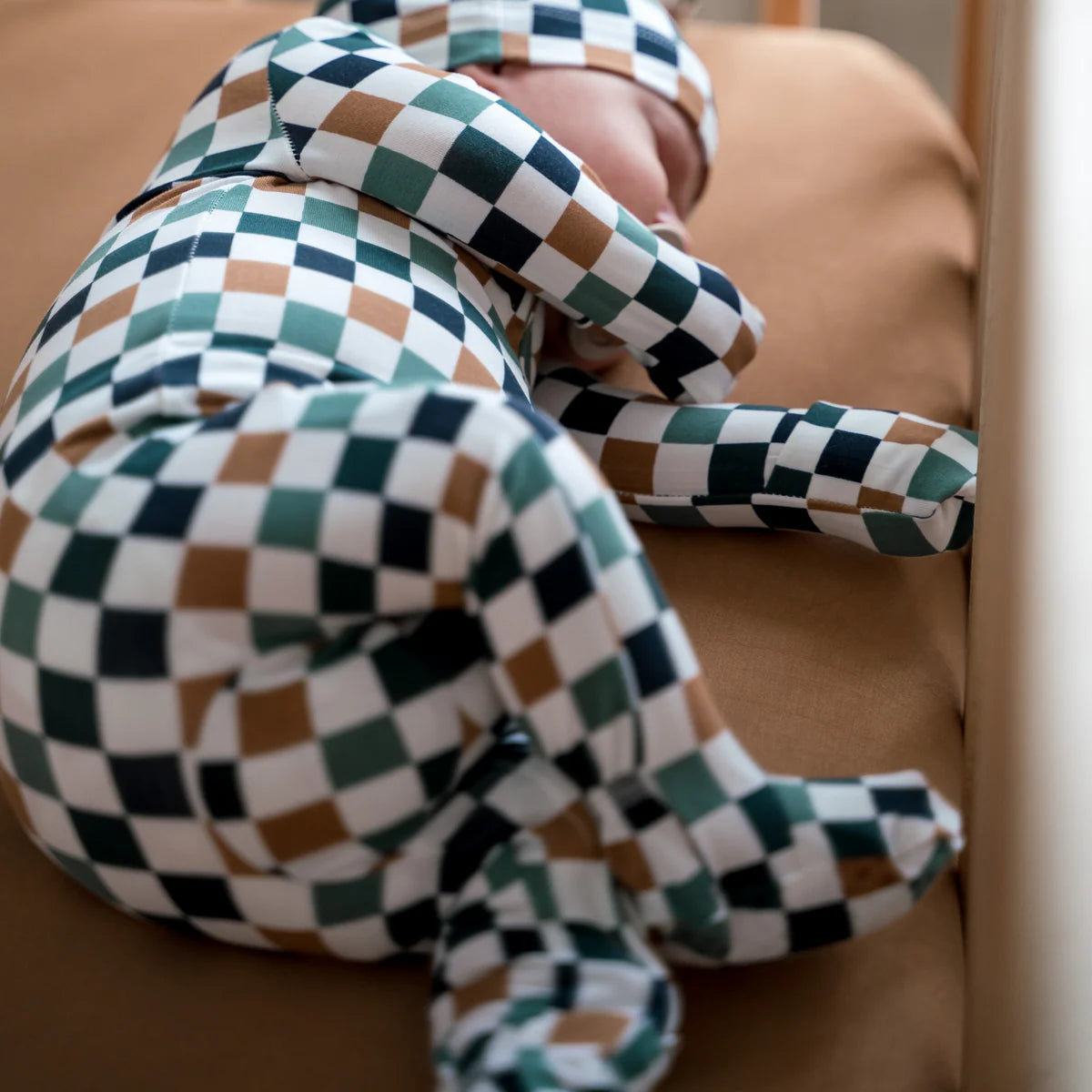 Multi Check Sleeper/Romper