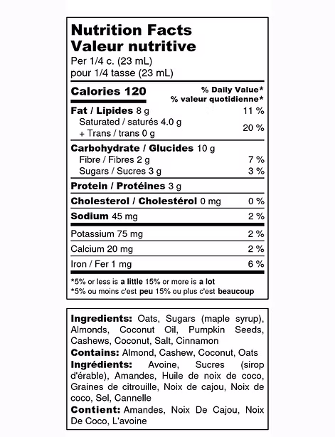 Muskoka Granola Cashew Almond 375g