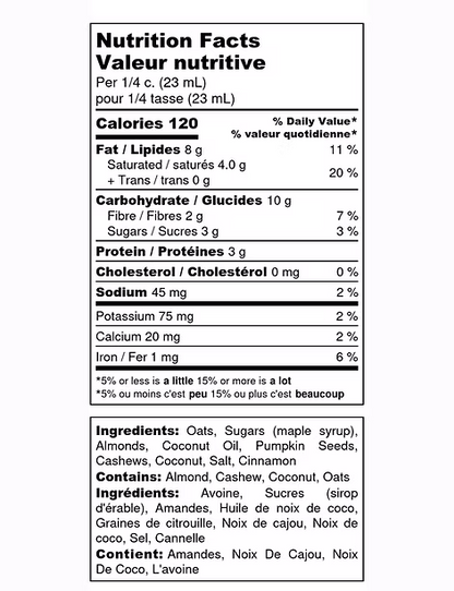 Muskoka Granola Cashew Almond 375g