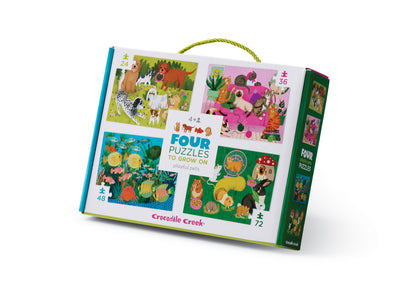 Four Puzzle Set - Playful Pets