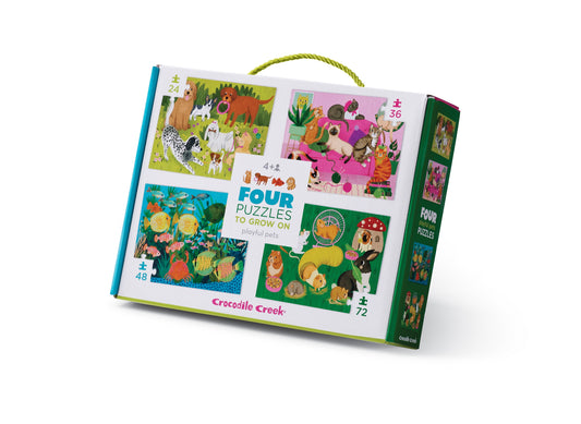 Four Puzzle Set - Playful Pets