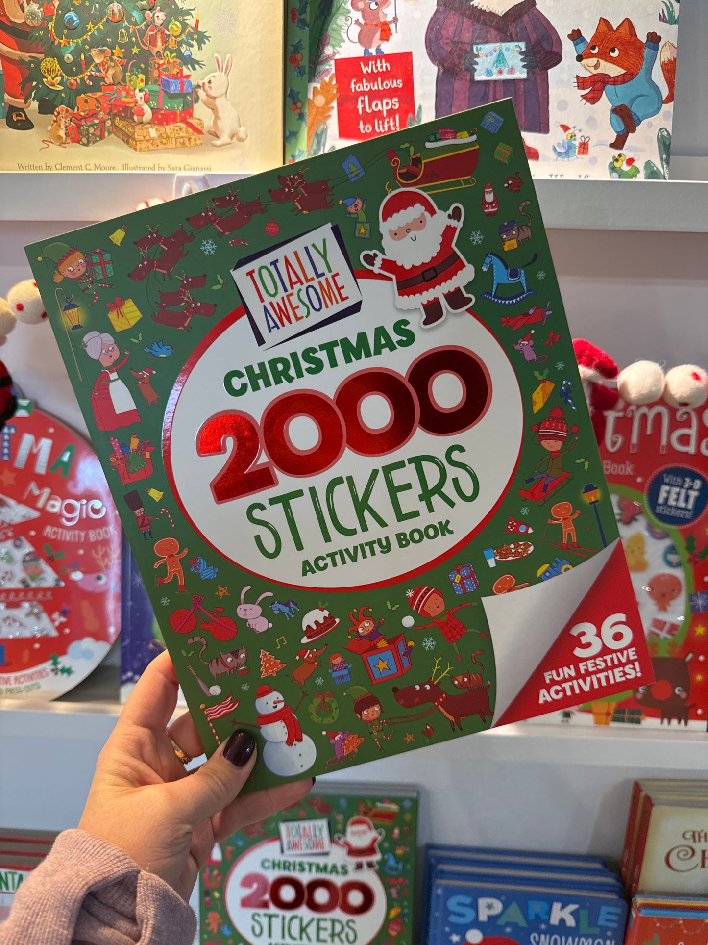 Totally Awesome 2000 Stickers Christmas Activity Book: 36 Fun Festive Activities!