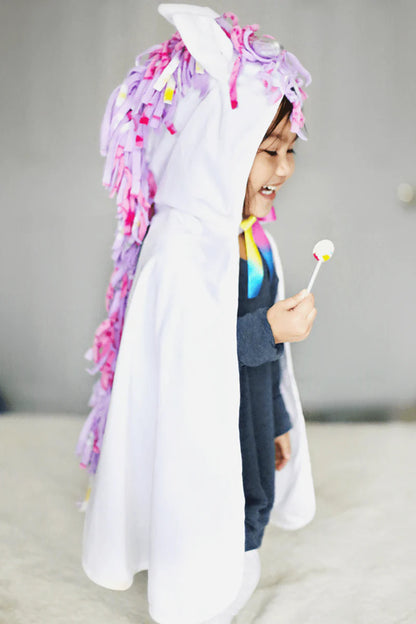 Toddler White Unicorn Cape (2-3 Years)