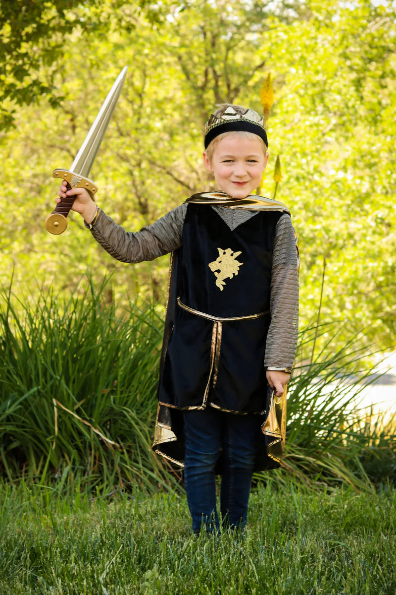 Knight Set with Tunic, Cape and Crown (5-6 Years)