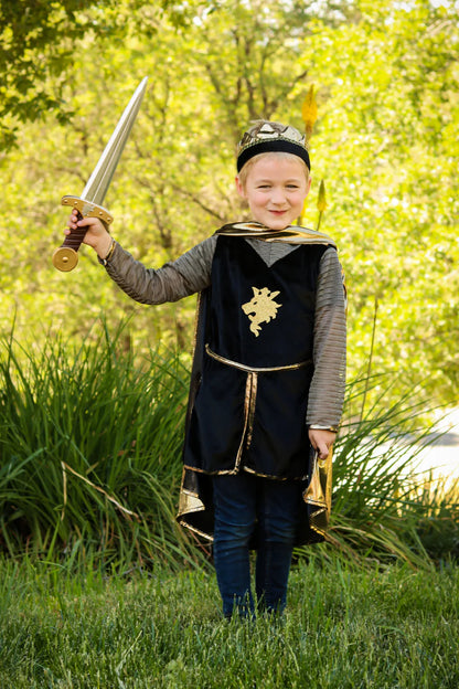 Knight Set with Tunic, Cape and Crown (5-6 Years)