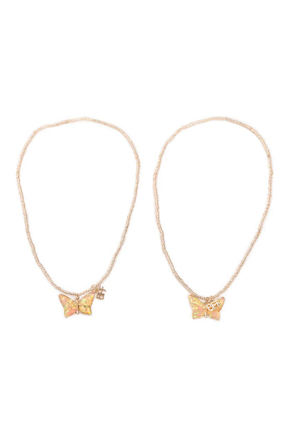 BFF Butterfly Share & Tear Necklaces