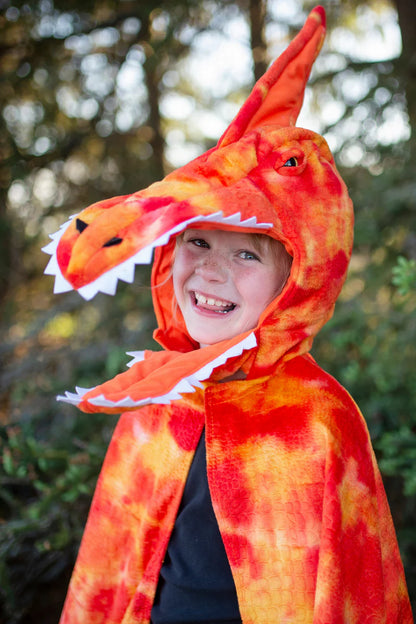 Orange Grandasaurus Pterodactyl Cape (4-6 Years)