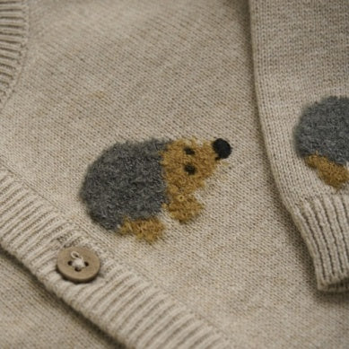 Baby Knitted Hedgehog Cardigan