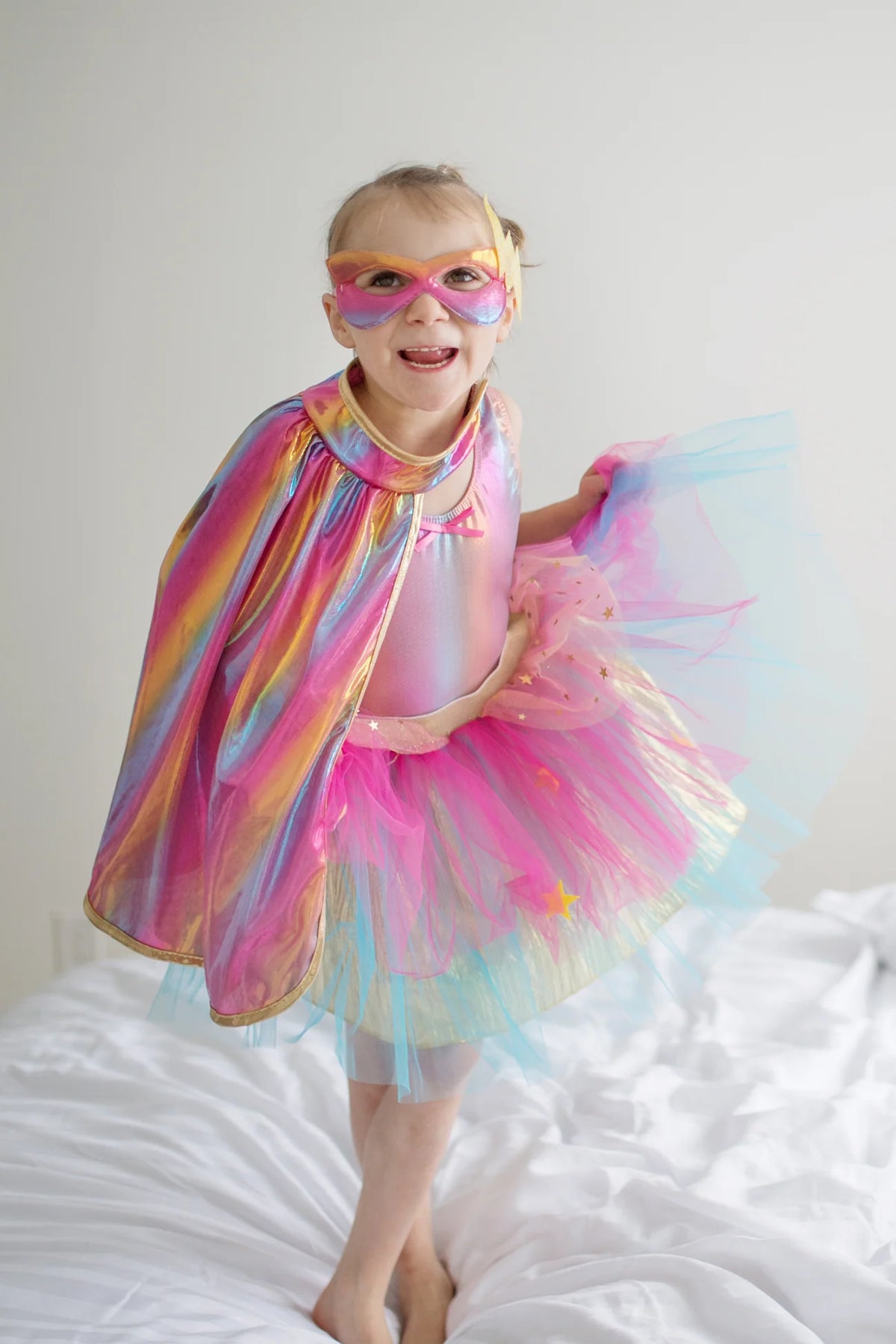 Super-duper Tutu, Cape & Mask Pink& Gold
