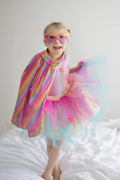 Super-duper Tutu, Cape & Mask Pink& Gold