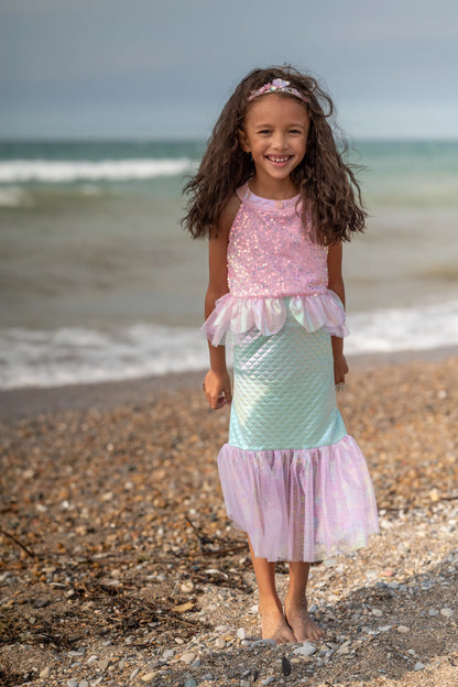 Misty Mermaid Dress Pink/Blue