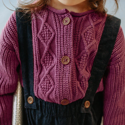 Baby Navy Corduroy Bloomer Overall