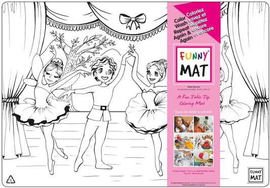 Ballet Dancers Colouring Mat