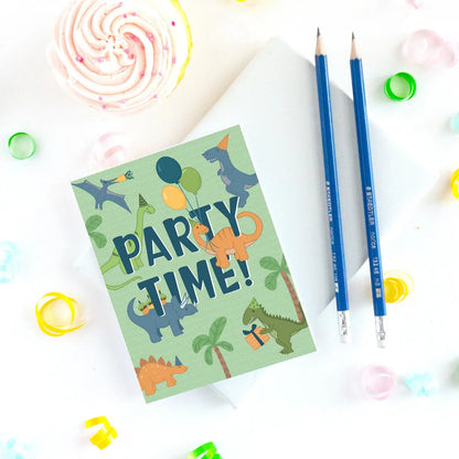 Party Time Dinosaur Birthday Card