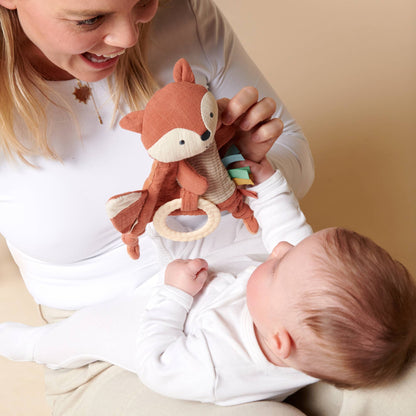 Bitzy Crinkle™ Sensory Toy With Teether: Fox