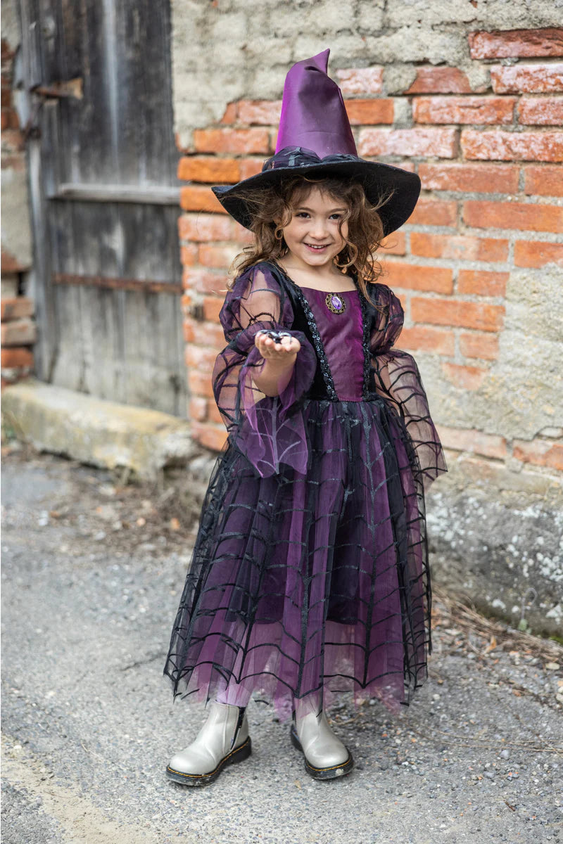 Amethyst the Spider Witch Dress with Hat (5-6)