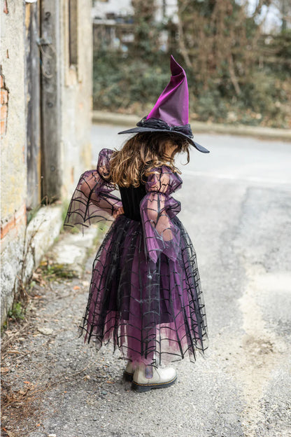 Amethyst the Spider Witch Dress with Hat (5-6)