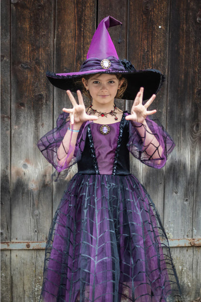 Amethyst the Spider Witch Dress with Hat (5-6)