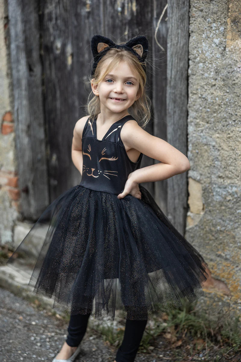 Black Cat Dress & Headpiece (5-6)