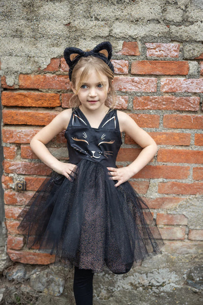 Black Cat Dress & Headpiece (5-6)