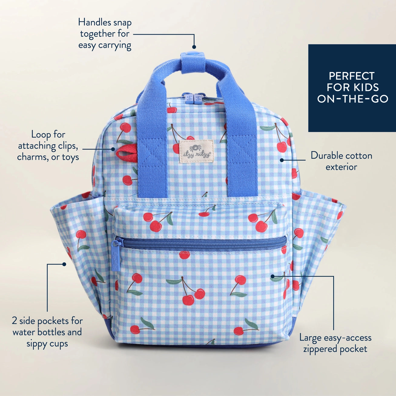 Cherry On Top Toddler Daycare Backpack